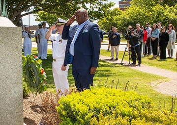Memorial Day ceremony honors the sacrifices of 34 employees who died in the line of duty at NUWC Division Newport