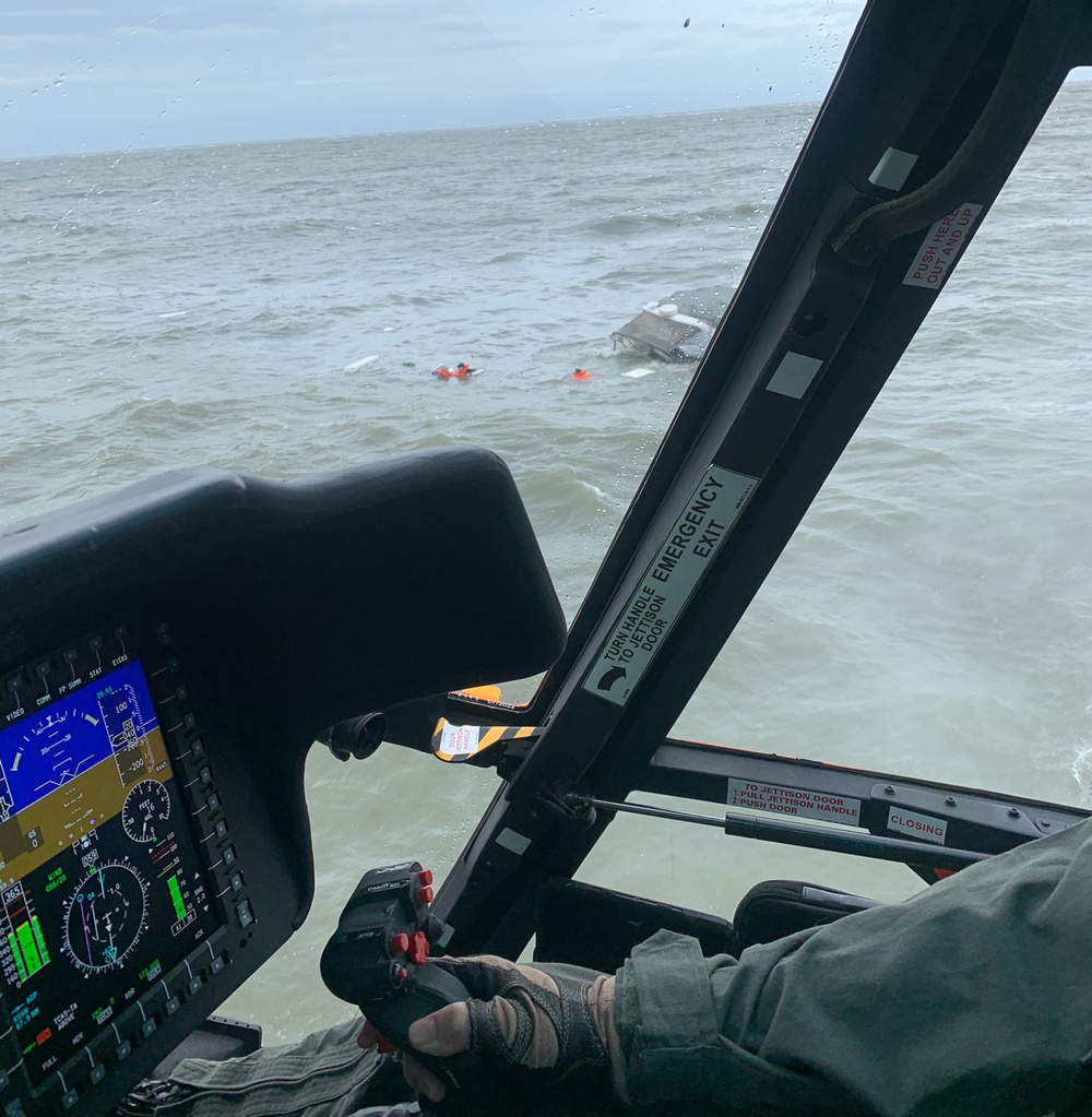 Coast Guard rescues 3 from capsized vessel near Kiawah Island