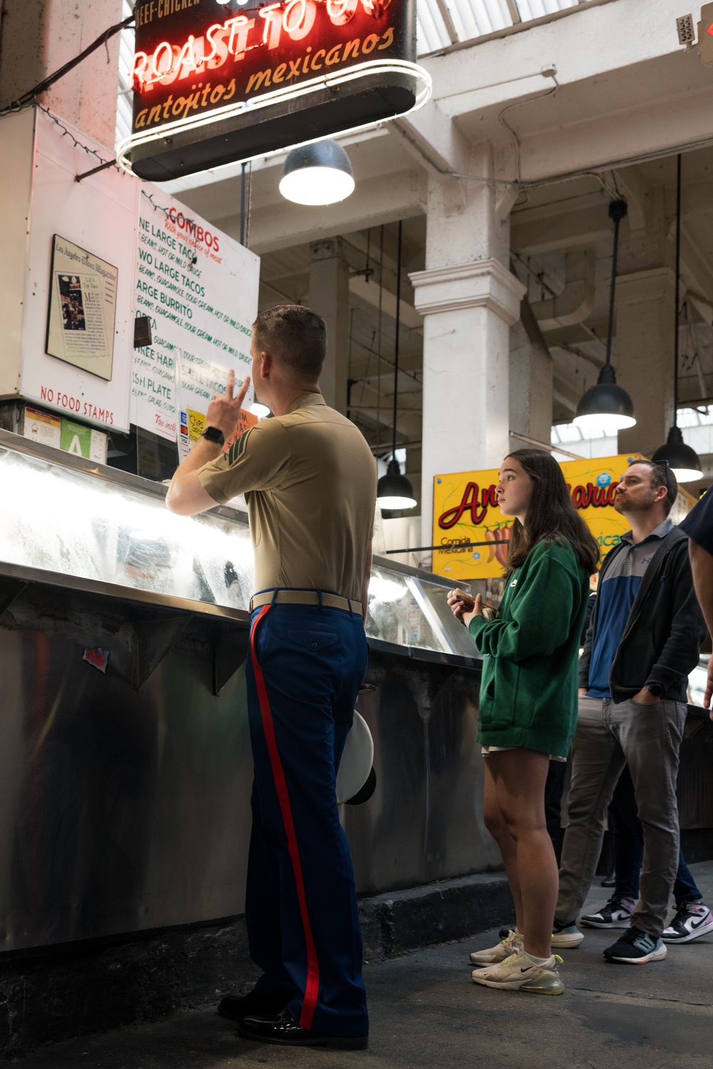 Marines visit Grand Central Market during LA Fleet Week