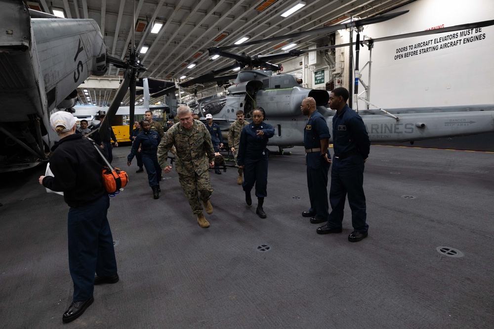 USS Bataan conducts general quarters