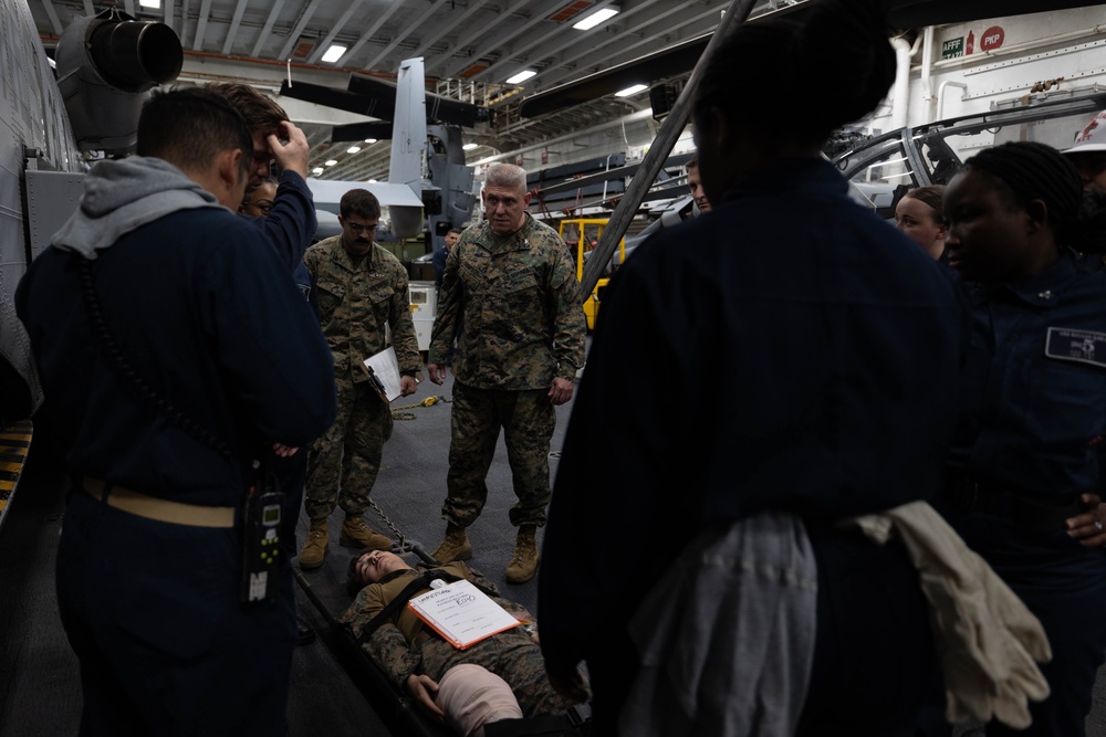 USS Bataan conducts general quarters