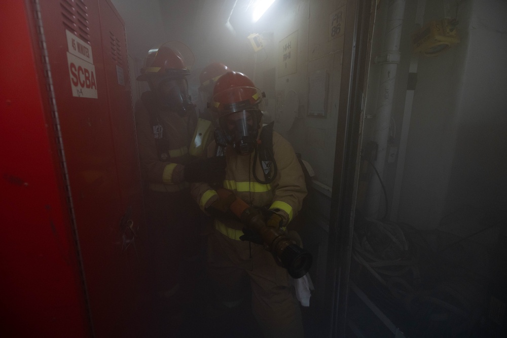 USS Bataan conducts general quarters