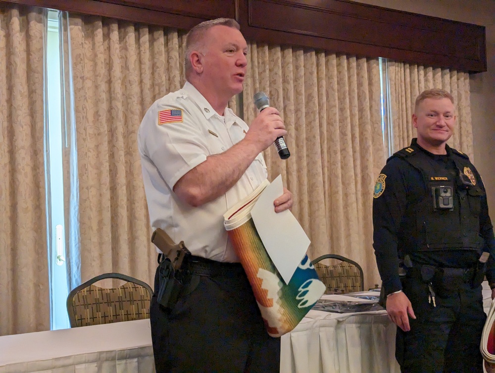 Fort Wainwright Police Chief awarded for contribution to local opioids symposium