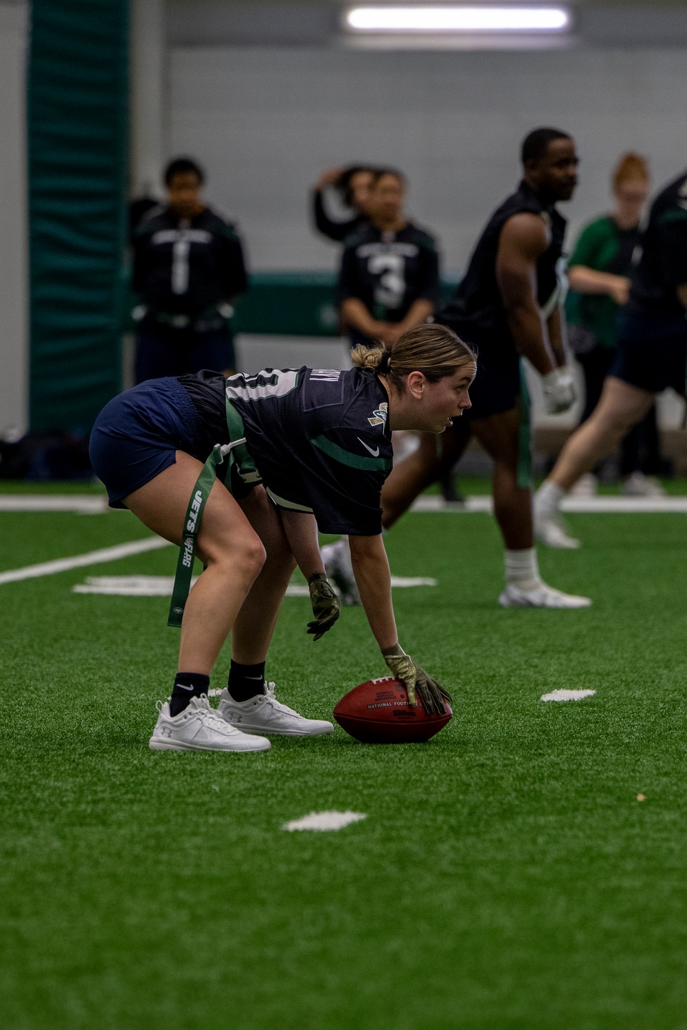 U.S. Marines and Sailors Compete in Flag Football