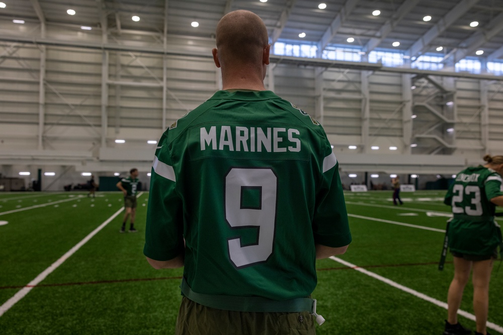 U.S. Marines and Sailors Compete in Flag Football