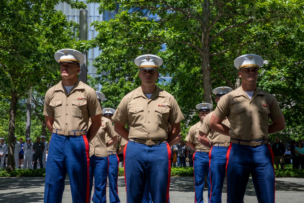 Sea Servicemembers Reenlist at the 9/11 Memorial and Museum