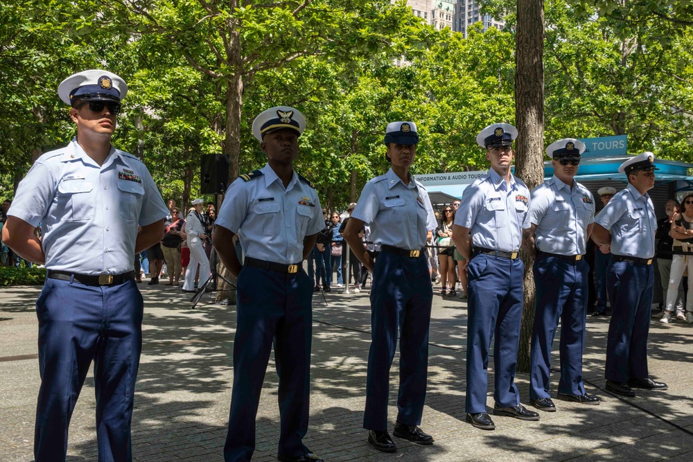 Sea Servicemembers Reenlist at the 9/11 Memorial and Museum