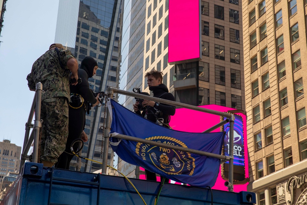 Navy Divers Demonstration Times Square