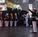 Quantico Marine Band performs at Times Square, New York during Fleet Week