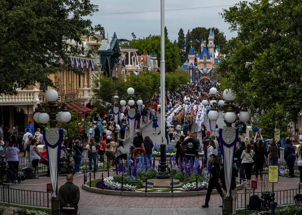 Sailors and Marines tour Disneyland