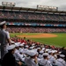 Sailors and Marines attend an Angel's baseball game