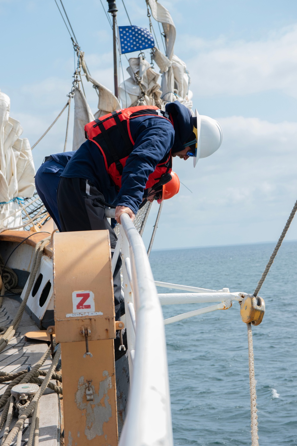 USCGC Eagle transits Danish Straits