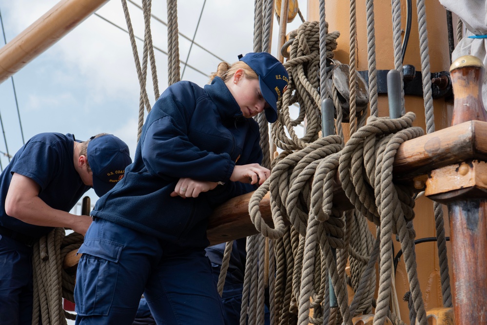 USCGC Eagle transits Danish Straits