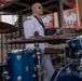 Navy Band Southwest plays at Angels stadium