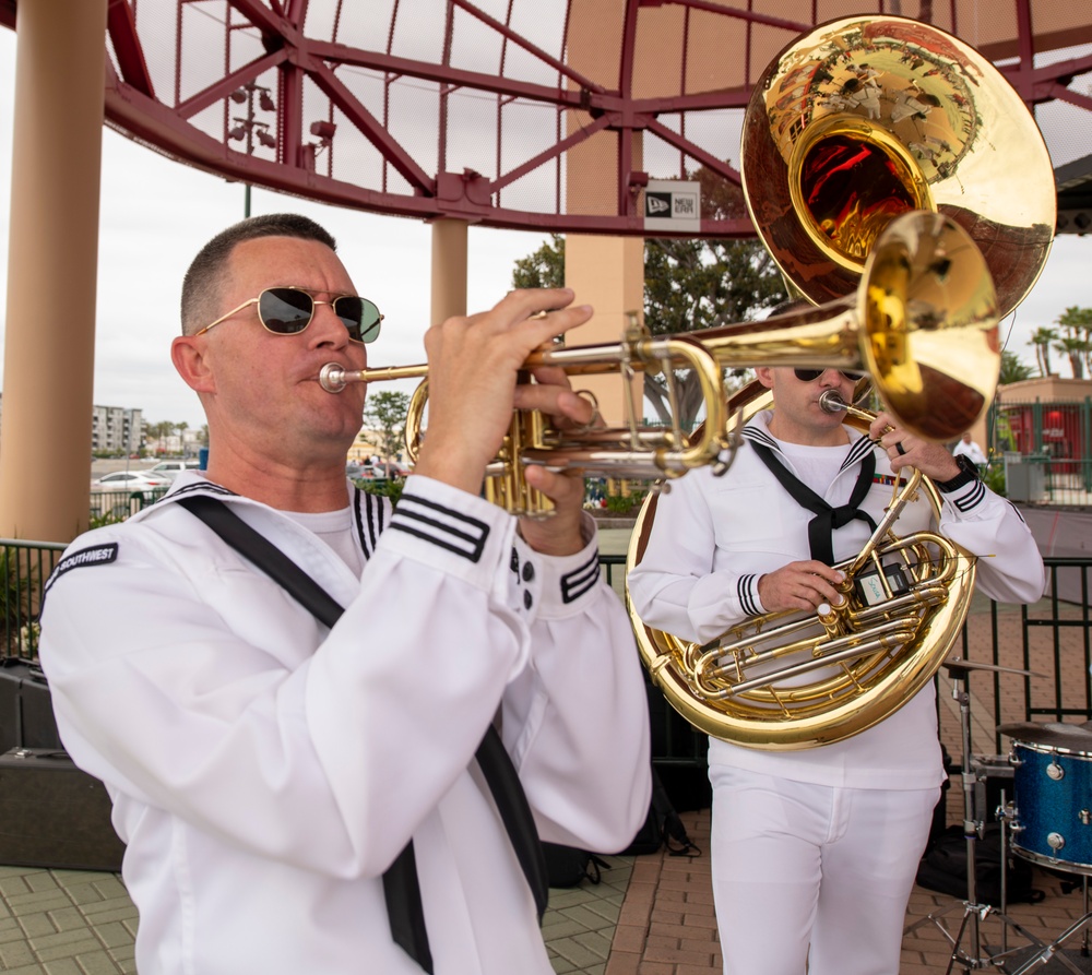 Nsavy Band Southwest plays at Angels staduim