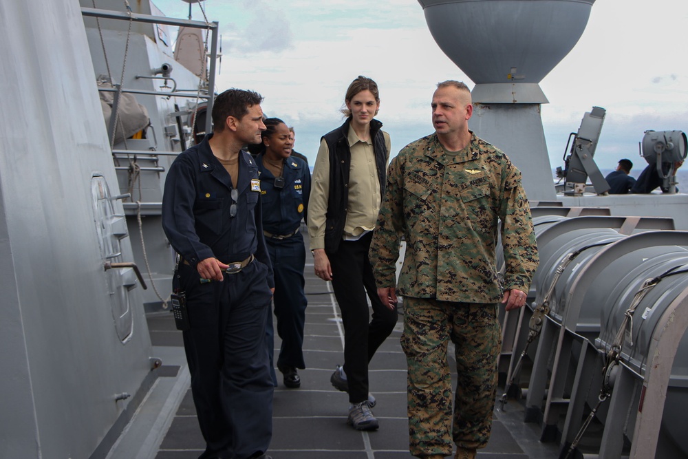 N95 and Office of Secretary of Defense CAPE &amp; Policy Visit the USS Mesa Verde