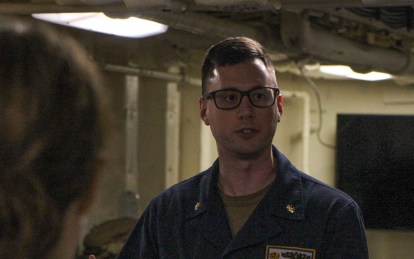 N95 and Office of Secretary of Defense CAPE &amp; Policy Visit the USS Mesa Verde