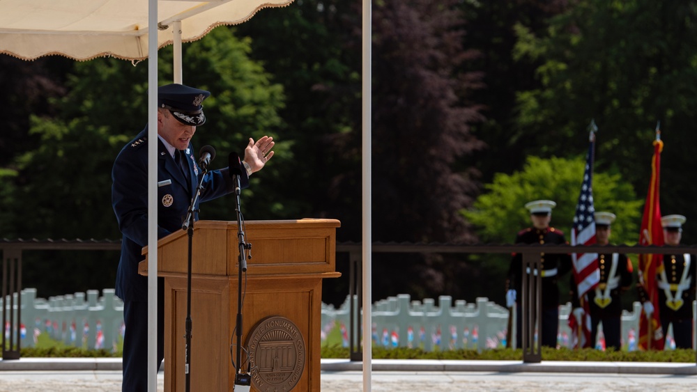 Memorial Day ceremony at the Luxembourg American Cemetery