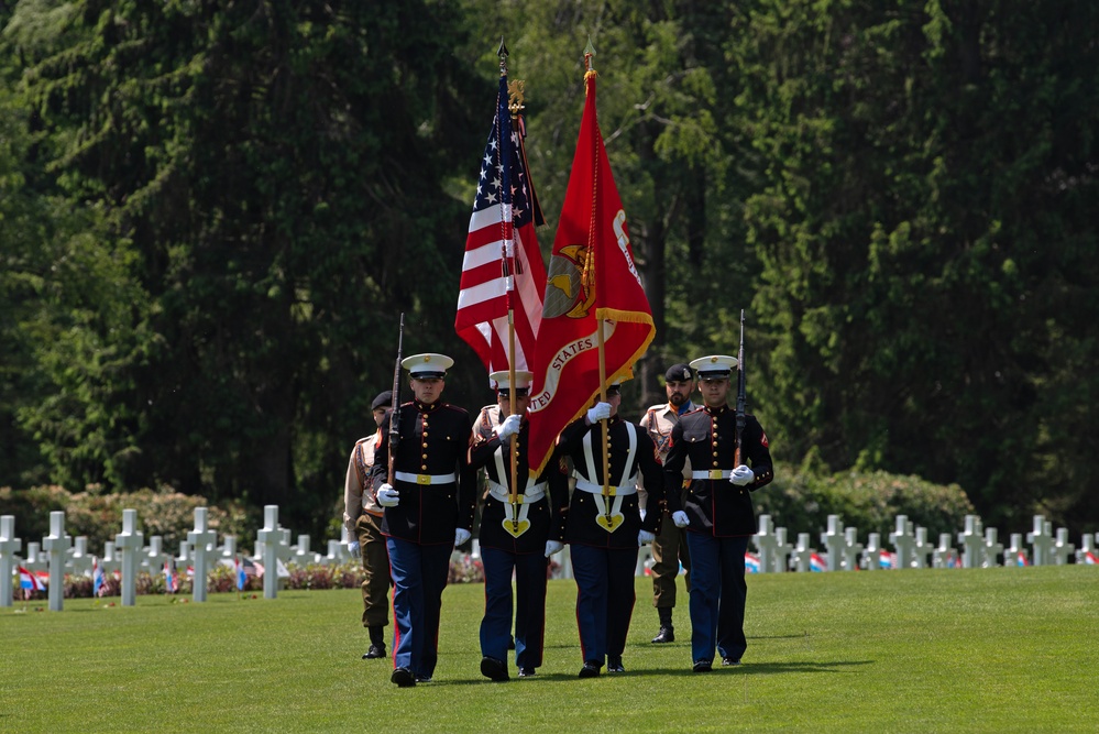 Memorial Day ceremony at the Luxembourg American Cemetery