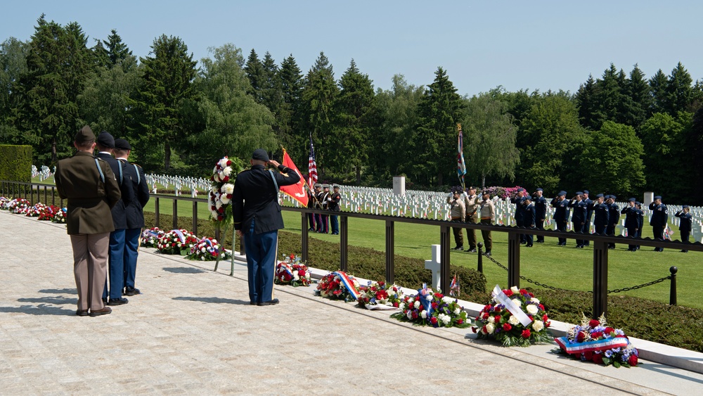 Memorial Day ceremony at the Luxembourg American Cemetery