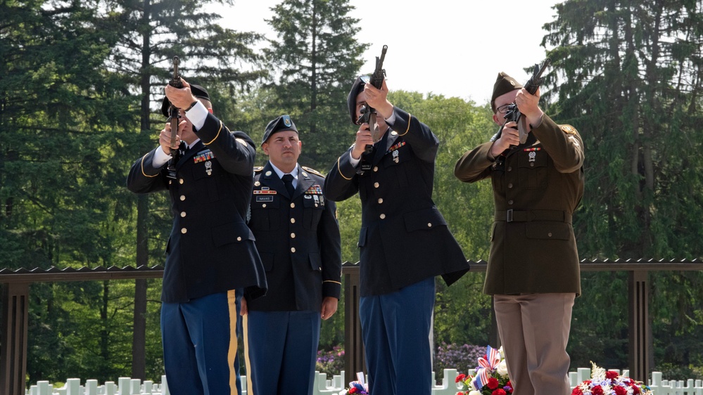 Memorial Day ceremony at the Luxembourg American Cemetery