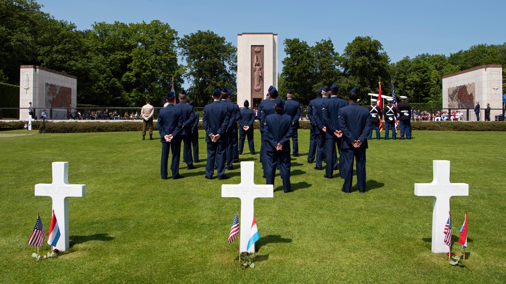 Memorial Day ceremony at the Luxembourg American Cemetery