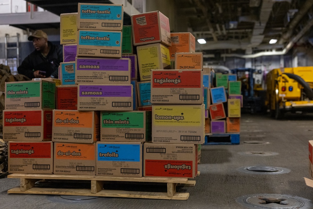 Girl Scouts visit USS Wasp during Fleet Week New York