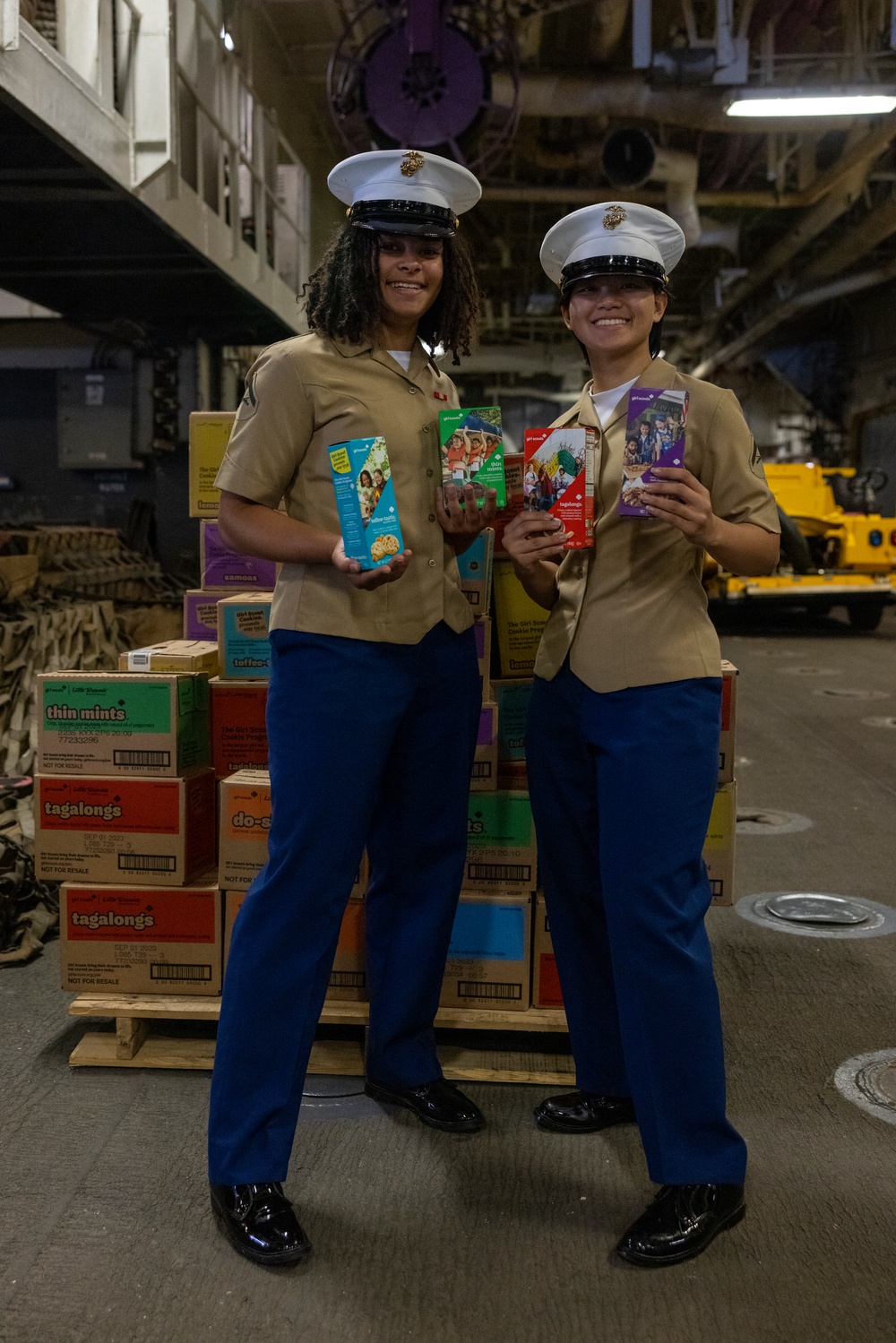 Girl Scouts visit USS Wasp during Fleet Week New York