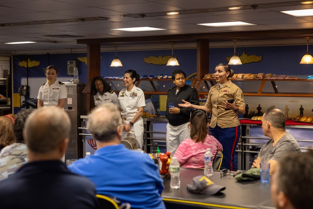 Girl Scouts visit USS Wasp during Fleet Week New York