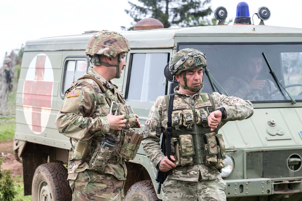 Immediate Response 23 - Simulated Battlefield Maneuvers -  Boljanici, Montenegro