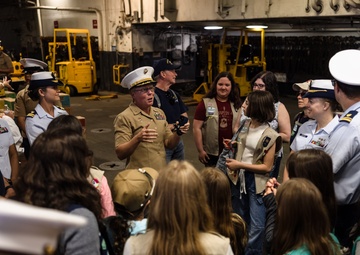 Girl Scouts visit USS Wasp during Fleet Week New York 2023