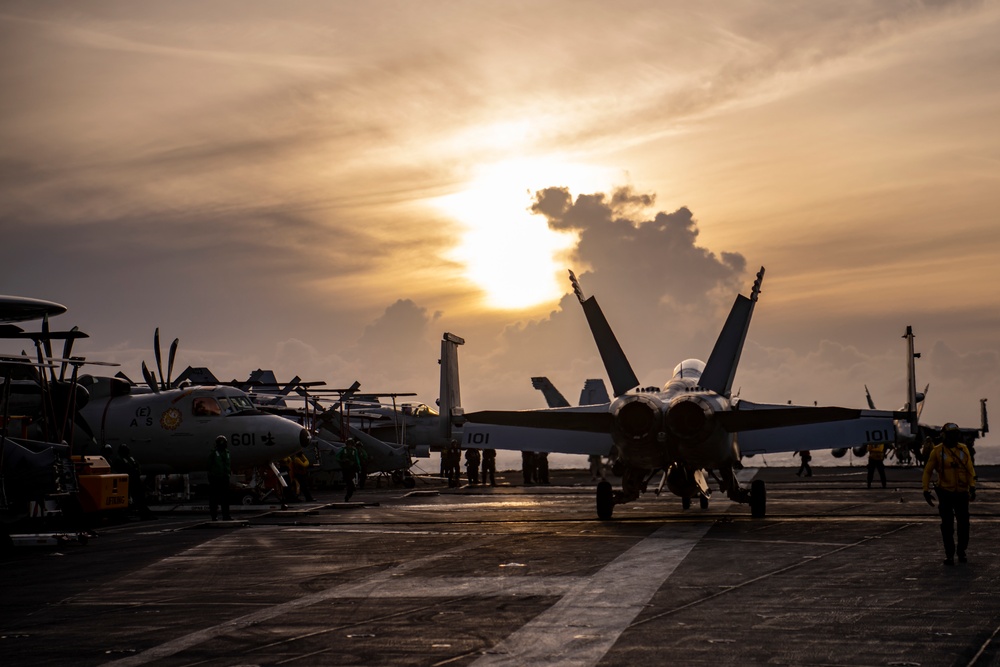 Flight Deck Sunset