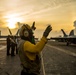 Sailors Conduct Flight Ops At Sunset