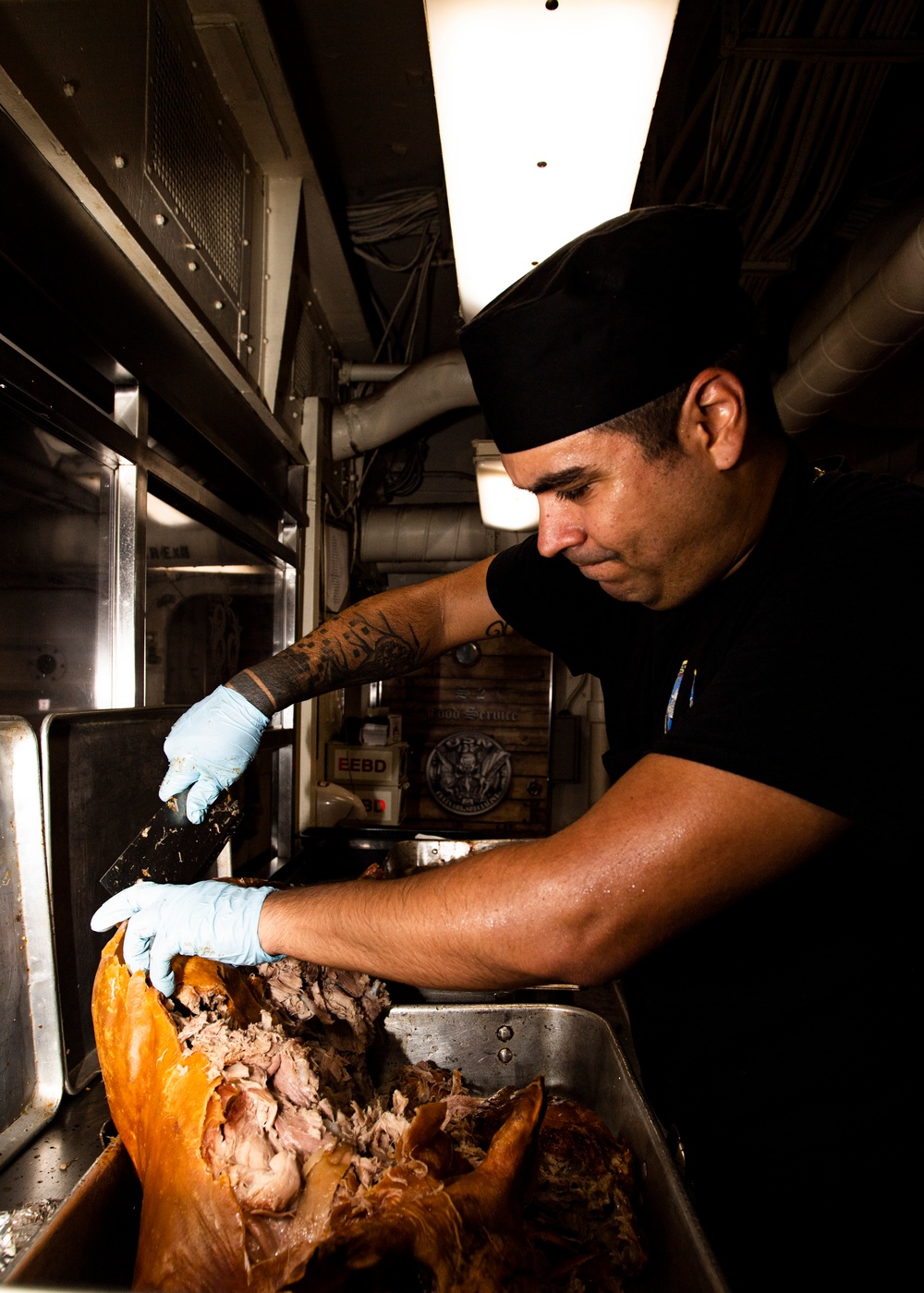 Sailors Prepares a Pig