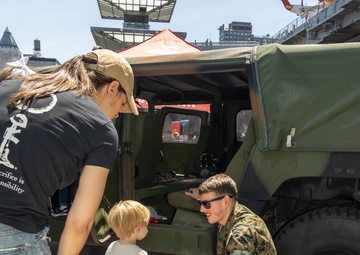 U.S. Marines Showcase Equipment and Capabilites During FWNY2023