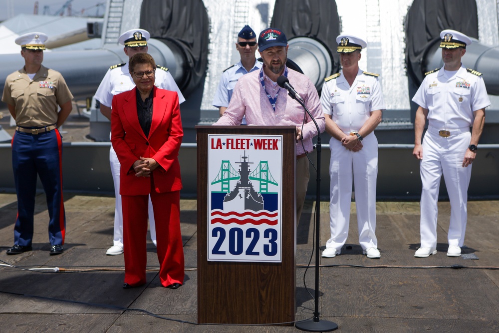 Military, city leaders host LA Fleet Week press conference