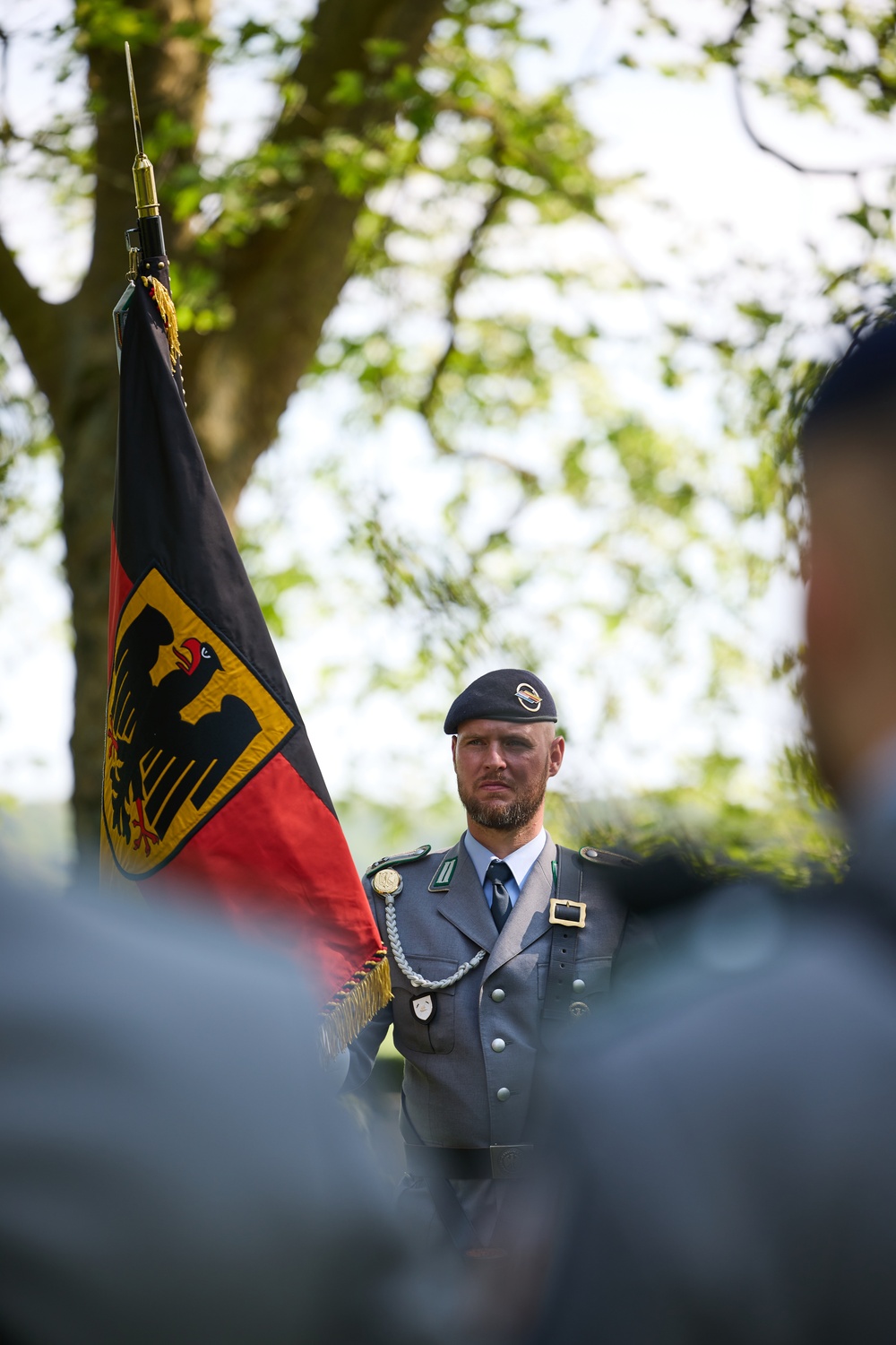 German military cemetery Ceremony