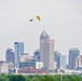 Army Golden Knights make parachute jump for Indy 500