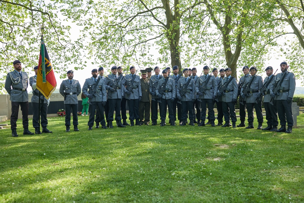 German military cemetery Ceremony