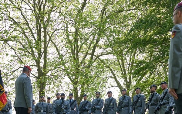German military cemetery Ceremony