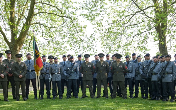 German military cemetery Ceremony