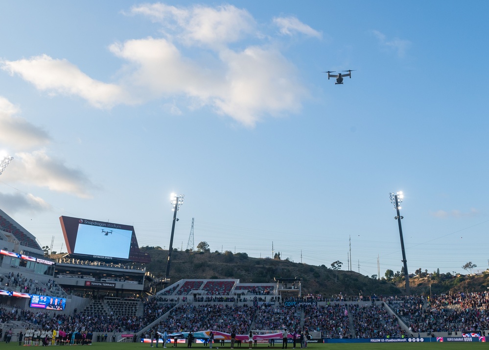 VRM-50 Conducts a Flyover for San Diego Wave