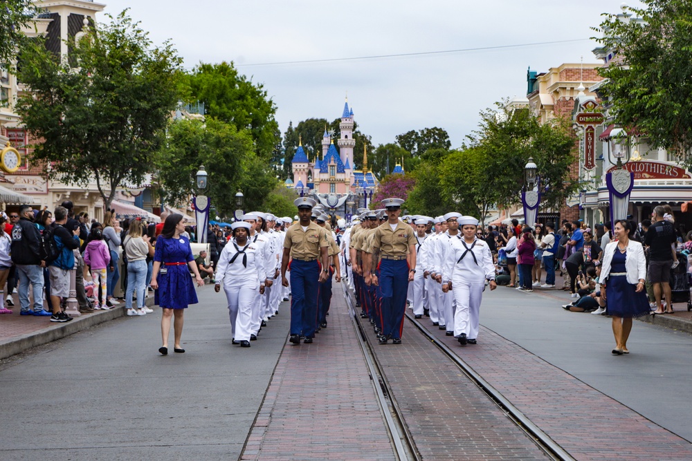 U.S. Marines, Sailors visit Disneyland during Fleet Week