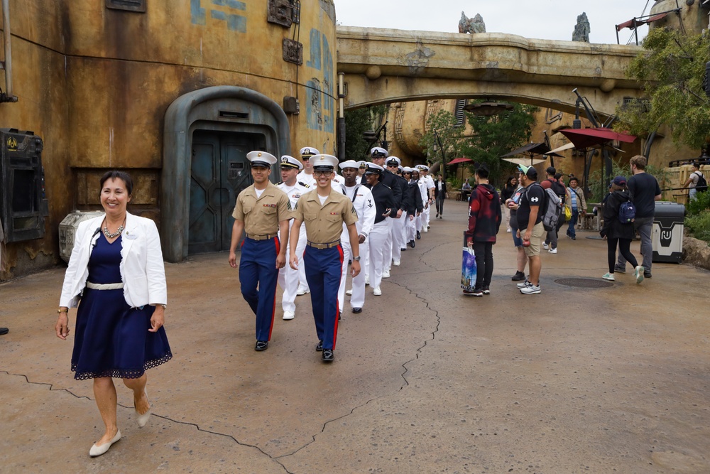 U.S. Marines, Sailors visit Disneyland during Fleet Week