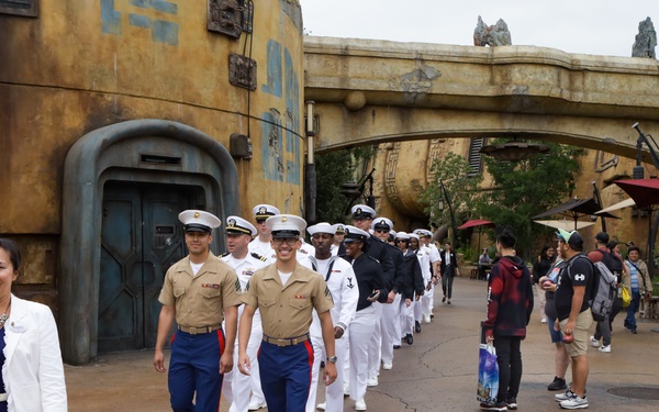 U.S. Marines, Sailors visit Disneyland during Fleet Week