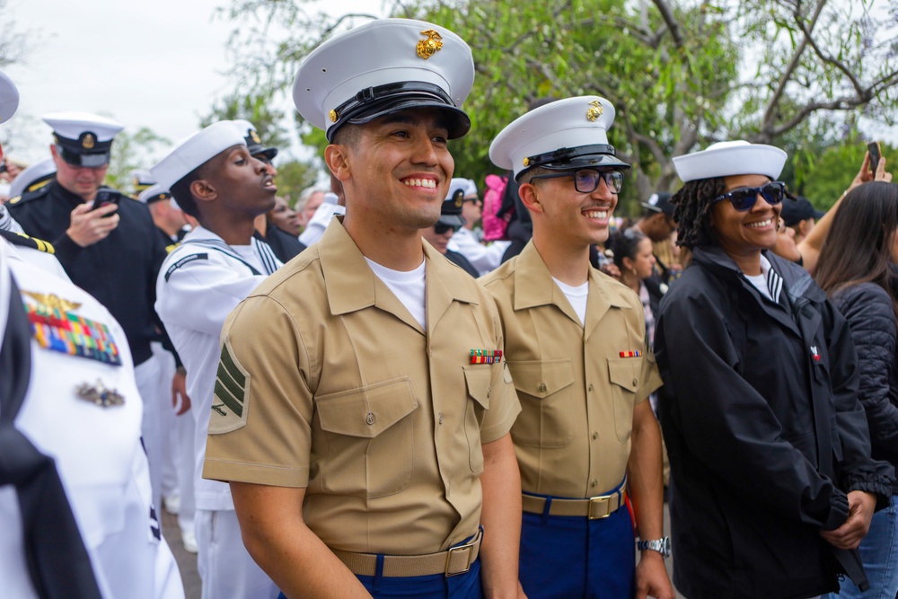 U.S. Marines, Sailors visit Disneyland during Fleet Week