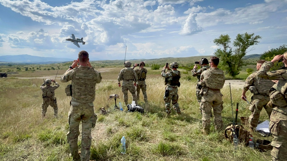 Joint and combined arms JTAC training with allied nation support.