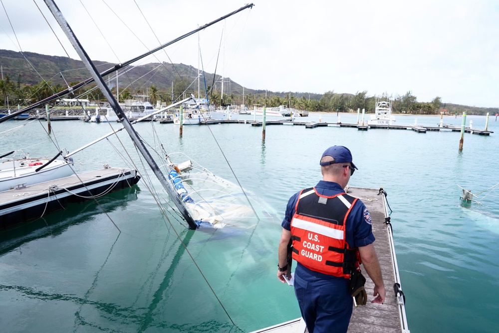 U.S. Coast Guard continues recovery operations in Guam