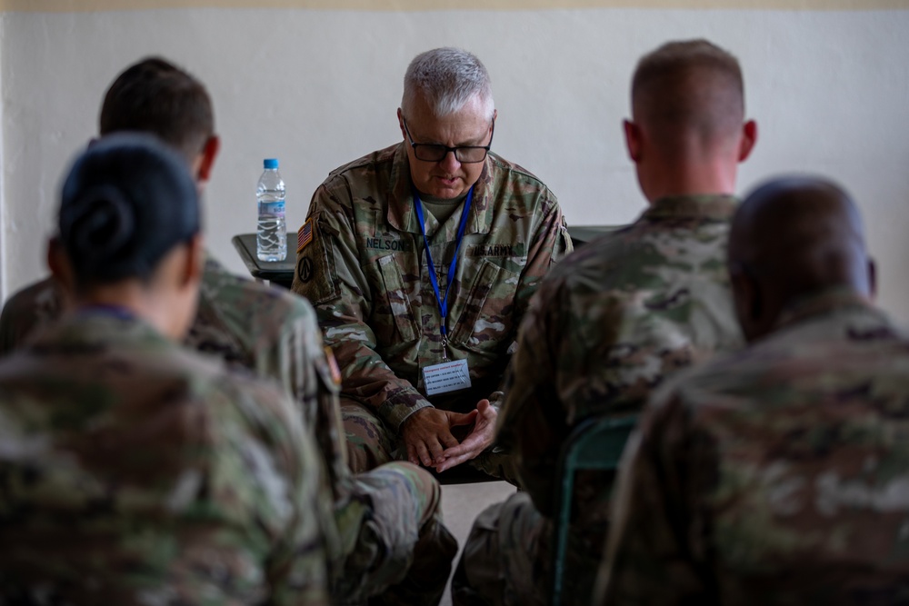 Chaplain hosts service for service members in Morocco