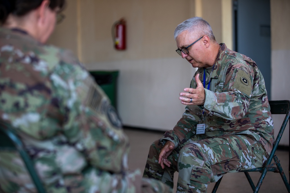 Chaplain hosts service for service members in Morocco